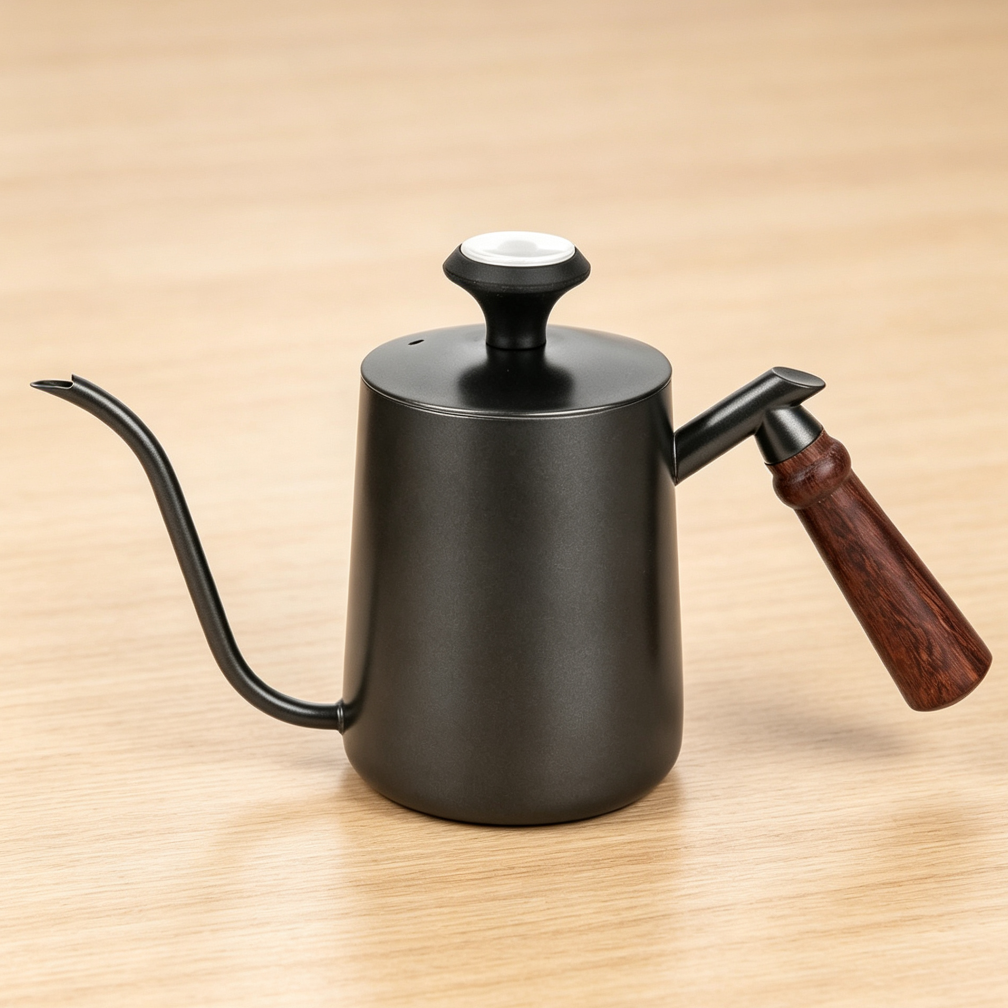 600ml Stainless Steel Gooseneck Kettle with Thermometer